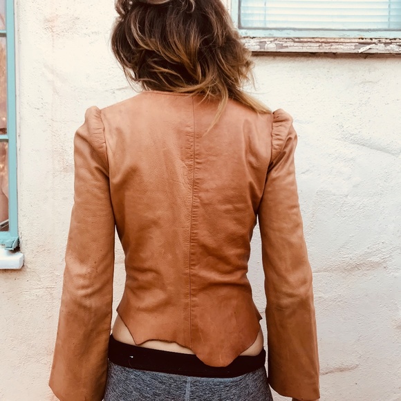 Sedona Red Corset Leather Jacket - Picture 3 of 5